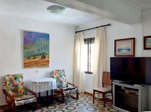 TV a/nebo společenská místnost v ubytování Apartamento Vernissa + 20 fotografií