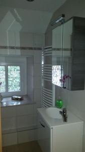 Koupelna v ubytování Schmiti FeWo