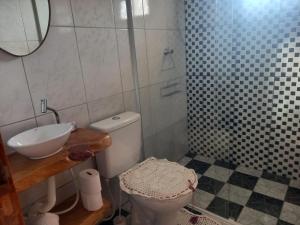 Koupelna v ubytování Casa de Boneca