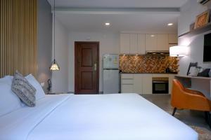 Kuchyň nebo kuchyňský kout v ubytování Phnom Penh 51 Hotel & Residences