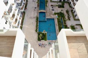 an overhead view of a pool in a building at Zen garden by sea in Aïn Harrouda