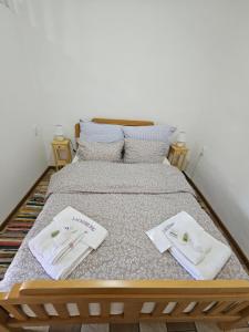 Postel nebo postele na pokoji v ubytování Apartmany Detvanka