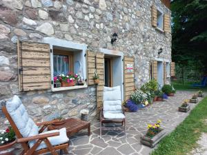 Zahrada ubytování B&B Ai Marchetini