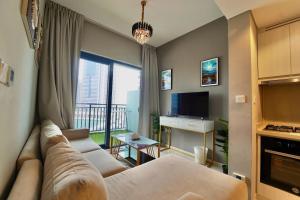 Kuchyň nebo kuchyňský kout v ubytování 1BR Zada Tower in Business Bay2 Dubai BSHH