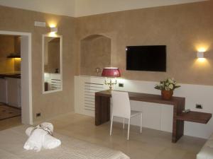 TV tai viihdekeskus majoituspaikassa Borgo Marsala