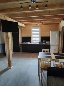 Η κουζίνα ή μικρή κουζίνα στο Duży domek w centrum