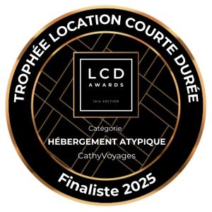 Una etiqueta para la asociación internacional de premios LCD en CathyVoyages - Ciel étoilé - Bord de Mer - Parking gratuit - Vidéoprojecteur - Lit rond - La Paillote Strasbourgeoise, en Estrasburgo