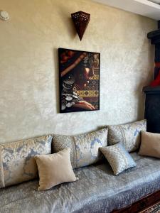 Coin salon dans l'établissement Riad La Tempérance