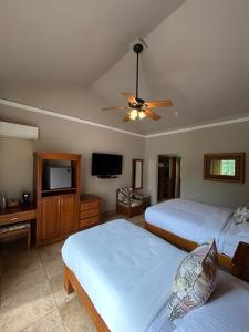Postel nebo postele na pokoji v ubytování Hotel Ladera