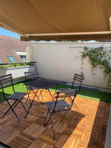 Balkón nebo terasa v ubytování Appartement 4p avec garage privé