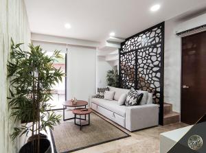 Χώρος καθιστικού στο Penthouse Tulum with privatePool