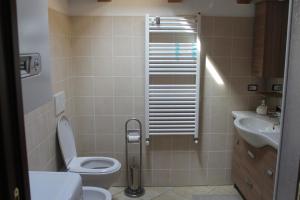 サン・ピエールにあるAppartamento Pommierのバスルーム(トイレ、洗面台付)