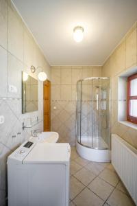 A bathroom at Sváb Ház