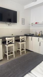 Een keuken of kitchenette bij Code Srebrno Jezero