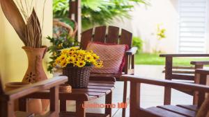 Posezení v ubytování Casa em Passo de Camaragibe perto da praia