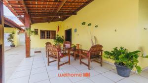 Patio nebo venkovní prostory v ubytování Casa em Passo de Camaragibe perto da praia