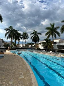 Swimmingpoolen hos eller tæt på Cabaña ciudadela premium San Jerónimo