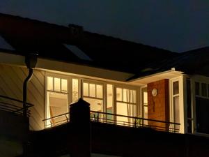 Balkoni atau teres di Ferienwohnung De Kraan