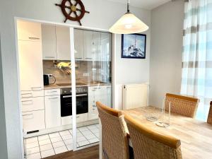 Dapur atau dapur kecil di Ferienwohnung de Drift