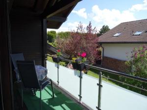 
Ein Balkon oder eine Terrasse in der Unterkunft Gästehaus Beranek
