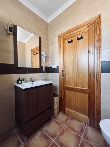 Koupelna v ubytování Casa titamari