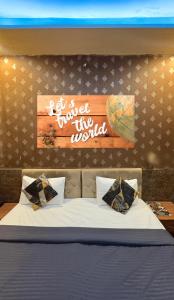 Postel nebo postele na pokoji v ubytování Hotel metroview