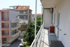 a view from the balcony of an apartment building at Azizam hostel in Split