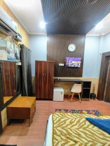 TV a/nebo společenská místnost v ubytování Hotel metroview