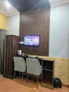 TV a/nebo společenská místnost v ubytování Hotel metroview