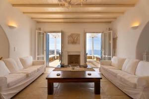 Posezení v ubytování Villa Enthera Mykonos