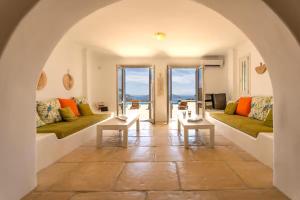 Posezení v ubytování Villa Enthera Mykonos