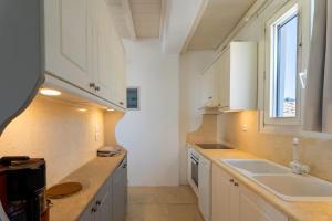 Kuchyň nebo kuchyňský kout v ubytování Villa Enthera Mykonos