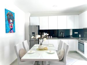 Kuchyň nebo kuchyňský kout v ubytování Apartman Niko