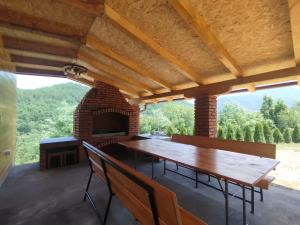 Balkón nebo terasa v ubytování Guest House Vila Aleksa
