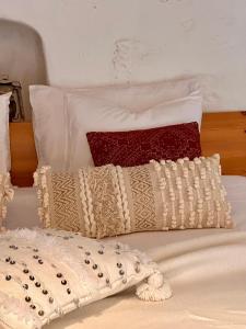 Letto o letti in una camera di Atlantis 12, Maison d'hôtes et d'art