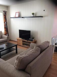 Χώρος καθιστικού στο Apartment Vanhatie, 3mh, sauna