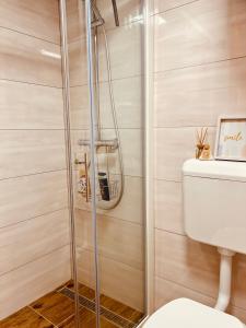 Koupelna v ubytování Minicottage Casa de Lipa