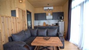 a living room with a couch and a table at Eco Elegance in Makho