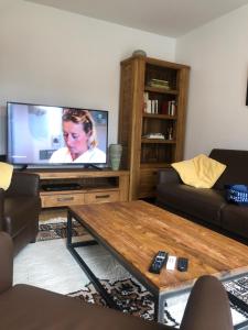 Μια τηλεόραση ή/και κέντρο ψυχαγωγίας στο Maison Euba am Zeisigwald