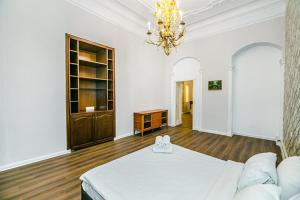 Postel nebo postele na pokoji v ubytování Apartment İNTERNO OTTO