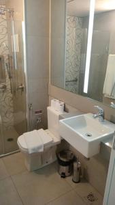 Koupelna v ubytování Flat em pinheiros equipado em hotel 4 stat