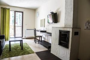 TV a/nebo společenská místnost v ubytování Hotel Restaurant 6ATO RiLa + 31 fotografií