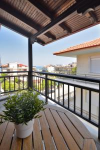 Uma varanda ou terraço em Manolas
