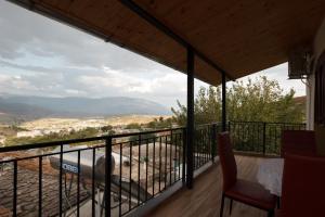 a view from the balcony of a house at Rest & View Guesthouse in Gjirokastër