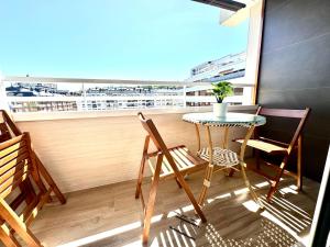 Balkón nebo terasa v ubytování Paradise Luxurious apartment, free parking, 3 double rooms, 4 beds, terrace, jacuzzi, new
