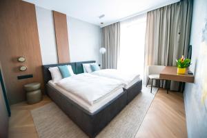 Katil atau katil-katil dalam bilik di Luxury penthouse with large terrace