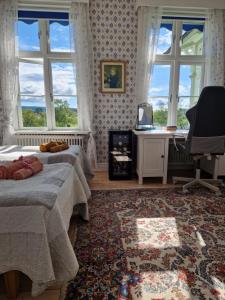 TV a/nebo společenská místnost v ubytování Wallinshuset