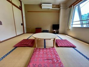 Posezení v ubytování Yuzawa house2