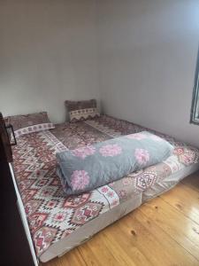 two twin beds in a room with a mattress at Balkan Mountains Villa Spa in Elena