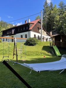Zahrada ubytování Apartmány Bramborka